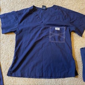 Blue sky scrub top